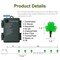 1 Pack St. Patricks Day Shamrocks Lights, 50 LED Outdoor Decorative String Lights, Battery Operated Lucky Clover Light, 8 Lighting Modes & Timer, Waterproof for Party Garden Home Decor